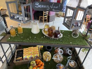 Breakfast in the village  